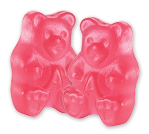 Albanese Ripe Watermelon Gummi Bears  gummy candy in pink